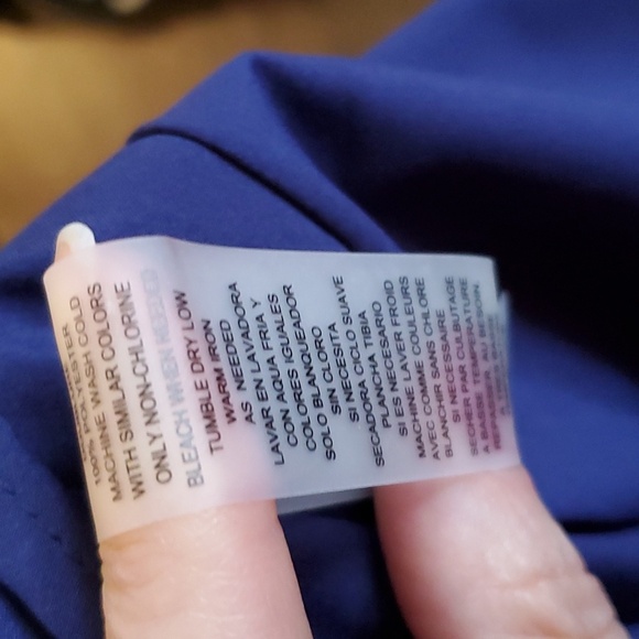 Vince Camuto Colorful Navy Pink Orange Halter w/ Keyhole Maxi Dress w/ Sash sz 2 - Picture 13 of 15